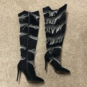 Black Thigh-high boots